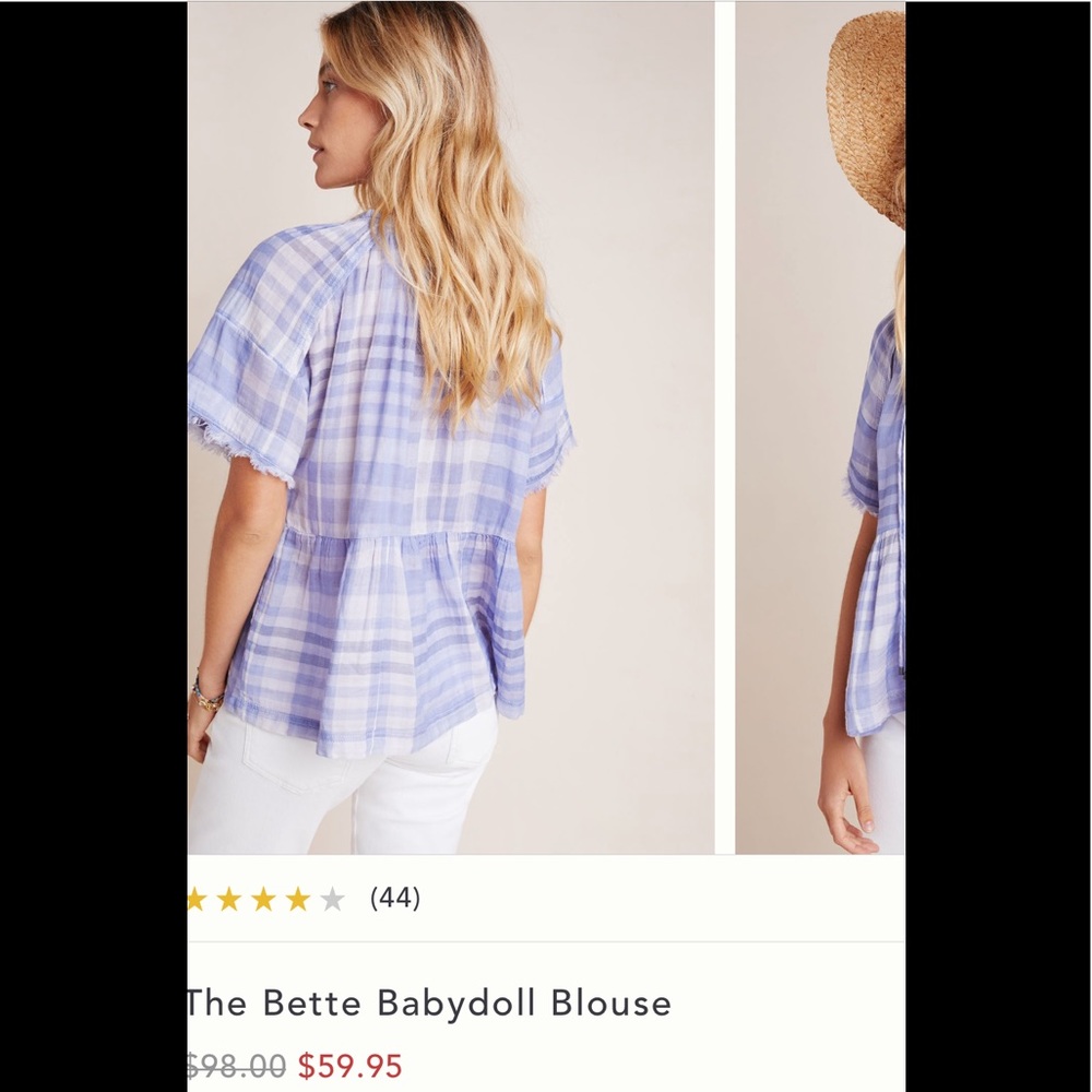 Anthropologie Bette the babydoll L